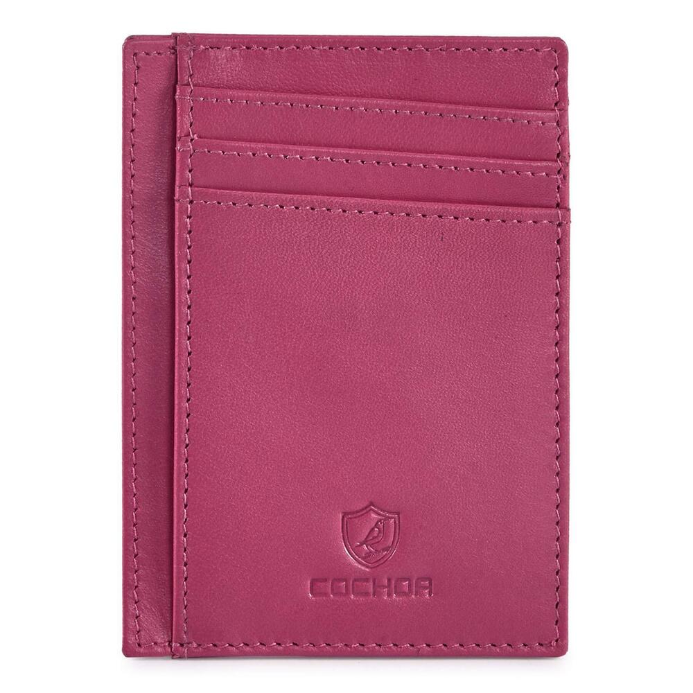 2089 Front Pocket Wallet Slim Minimalist Real Leather RFID Blocking Credit